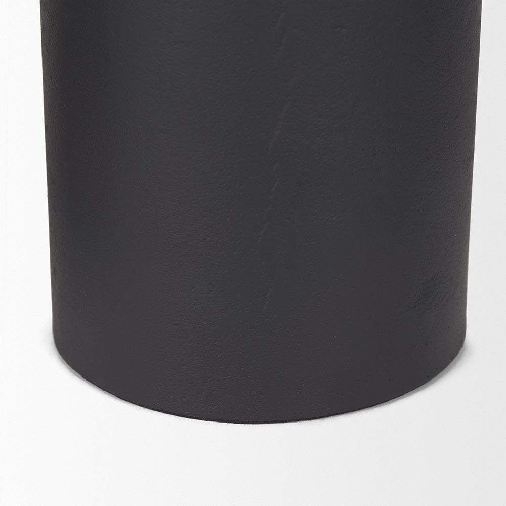 Mercana - Petria Matte Black Textured Metal Taper Candle Holders - 70650 view 9