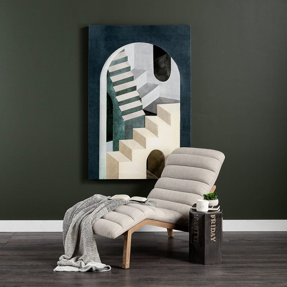 Mercana - Pierre Beige Fabric Upholstered Armless Chaise Lounge Chair - 68768_CLOSEOUT view 14
