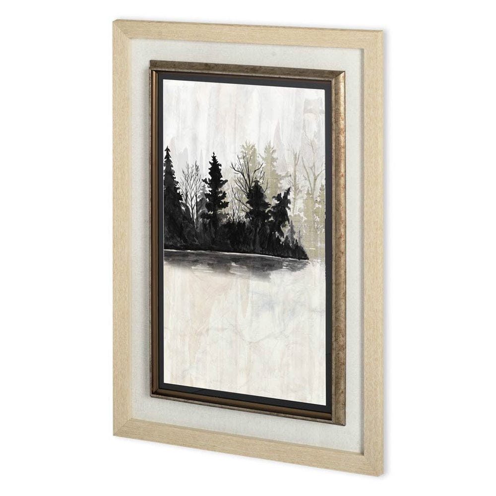 Mercana - Pine Island II by Naomi McCavitt a Hand Embellished Textured Framed Art Print Matted under Glass - 10740 view 1