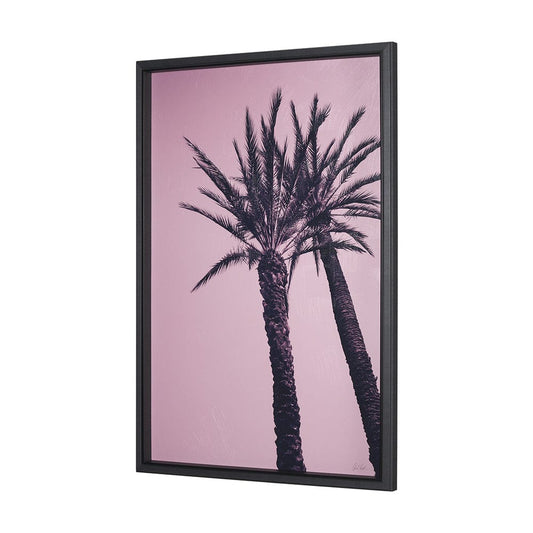Mercana - Pink Palms I by Deborah Revell a Hand Embellished Framed Art Print - 15701 view 2