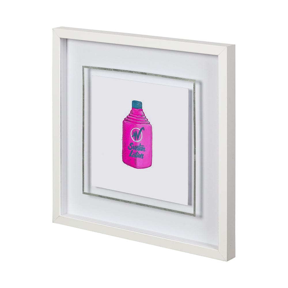 Mercana - Poolside 2 by Jones a Hand Embellished Textured Framed Art Print Matted under Glass - 12332 view 1