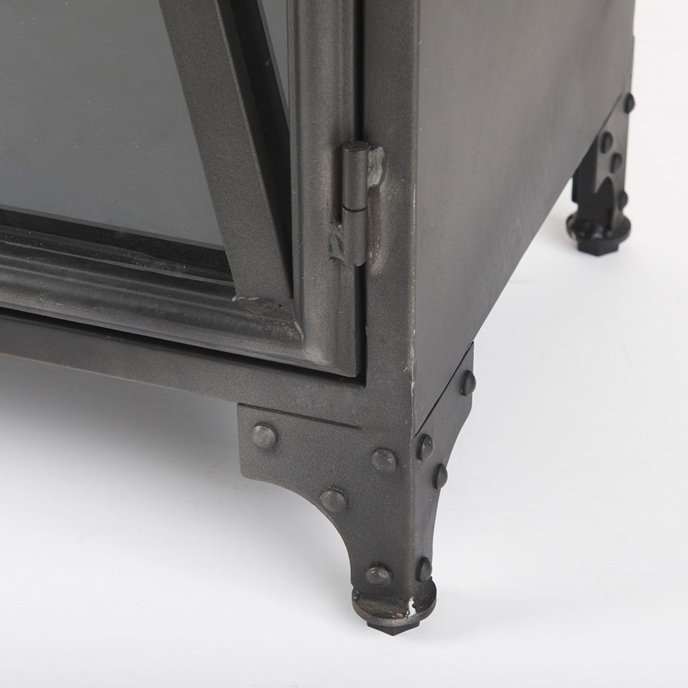 Mercana - Poppy II 73.8" H Black Metal With Glass Door Display Cabinet - 50361 view 10