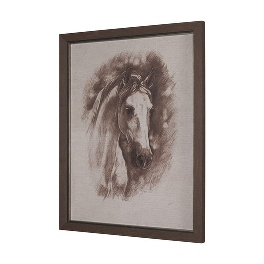 Mercana - Portrait of a Thoroughbred II by Mercana Studio a Framed Art Print Matted under Glass - 15764 view 2