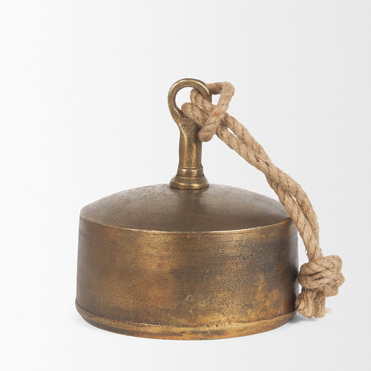 Mercana - Quincy Large Gold Metal Decorative Bell Object - 70651 view 2