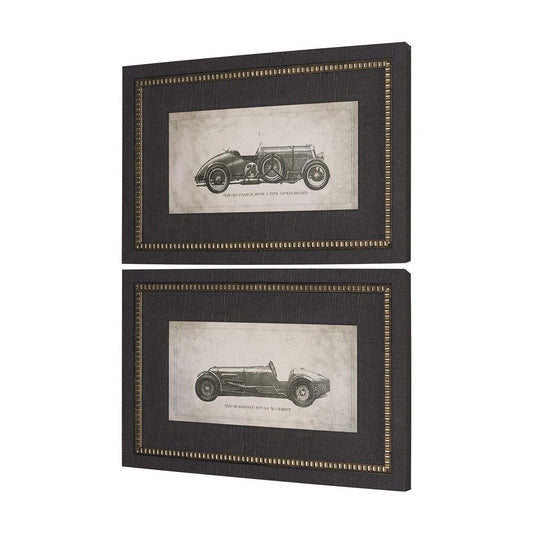 Mercana - Race Day by Mercana Studio a Hand Embellished Framed Art Print (Set of 2) - 15748 view 2