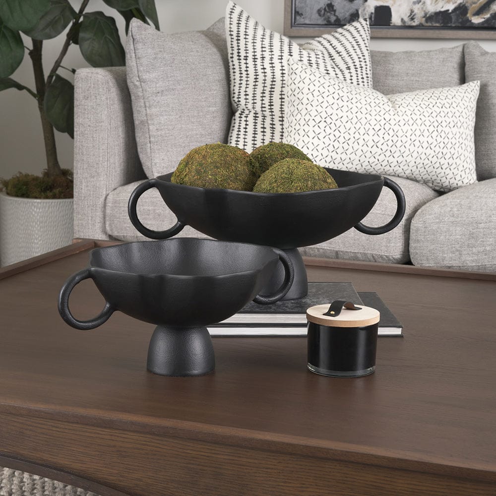 Mercana - Radka Large Matte Black Metal Decorative Bowl - 70724 view 10