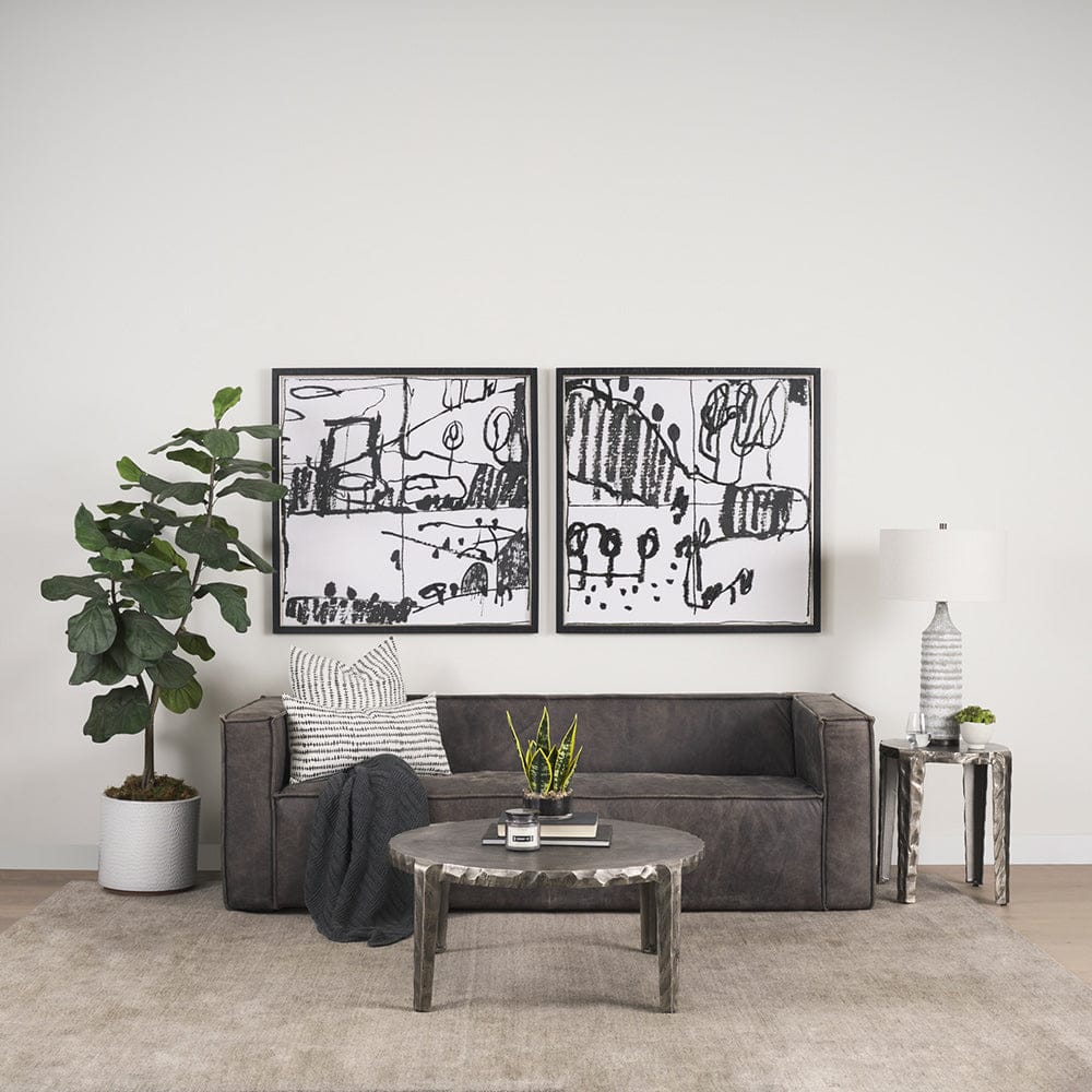 Mercana - Randy Textured Silver Nickel Cast Aluminum Metal Accent Table - 70615_CLOSEOUT view 8