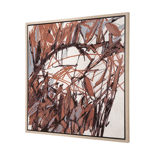Mercana - Raveled by Mercana Studio a Hand Embellished Textured Framed Canvas - 102591-FL view 2