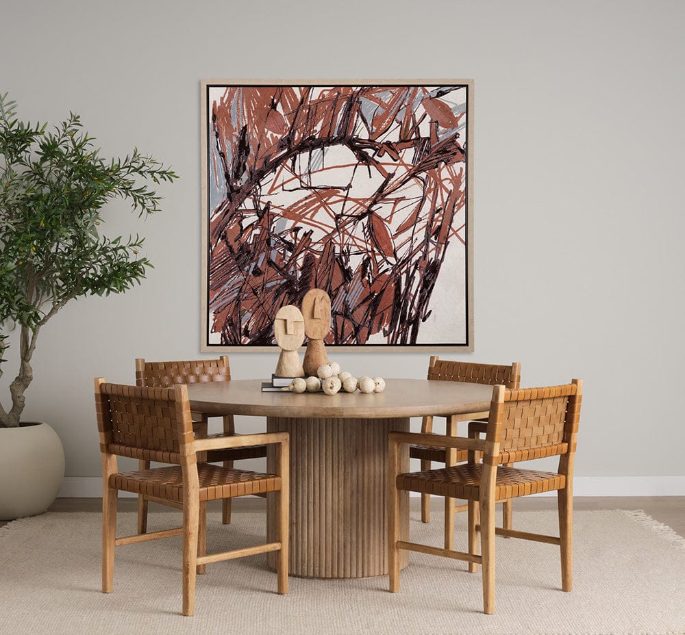 Mercana - Raveled by Mercana Studio a Hand Embellished Textured Framed Canvas - 102591-FL view 8