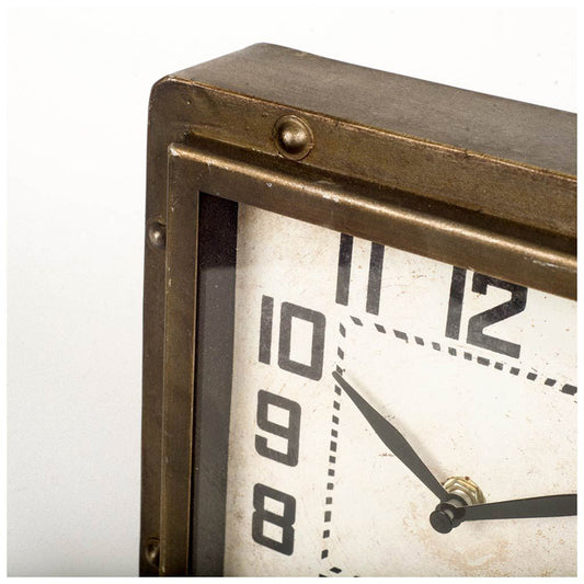 Mercana - Redding Bronze Toned Metal Square Table Clock - 63181 view 2