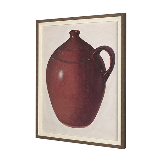 Mercana - Redware Jug by Mercana Studio a Hand Embellished Textured Framed Art Photograph - 14937 view 2