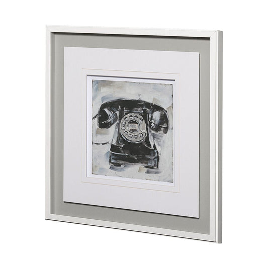 Mercana - Retro Phone I by Ethan Harper a Framed Art Print Matted under Glass - 13120 view 2