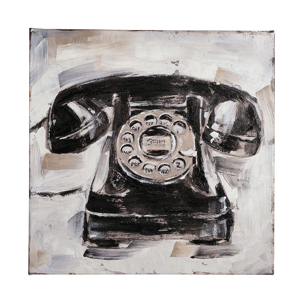Mercana - Retro Phone I by Ethan Harper a Hand Embellished Textured Canvas - 101509-L view 1