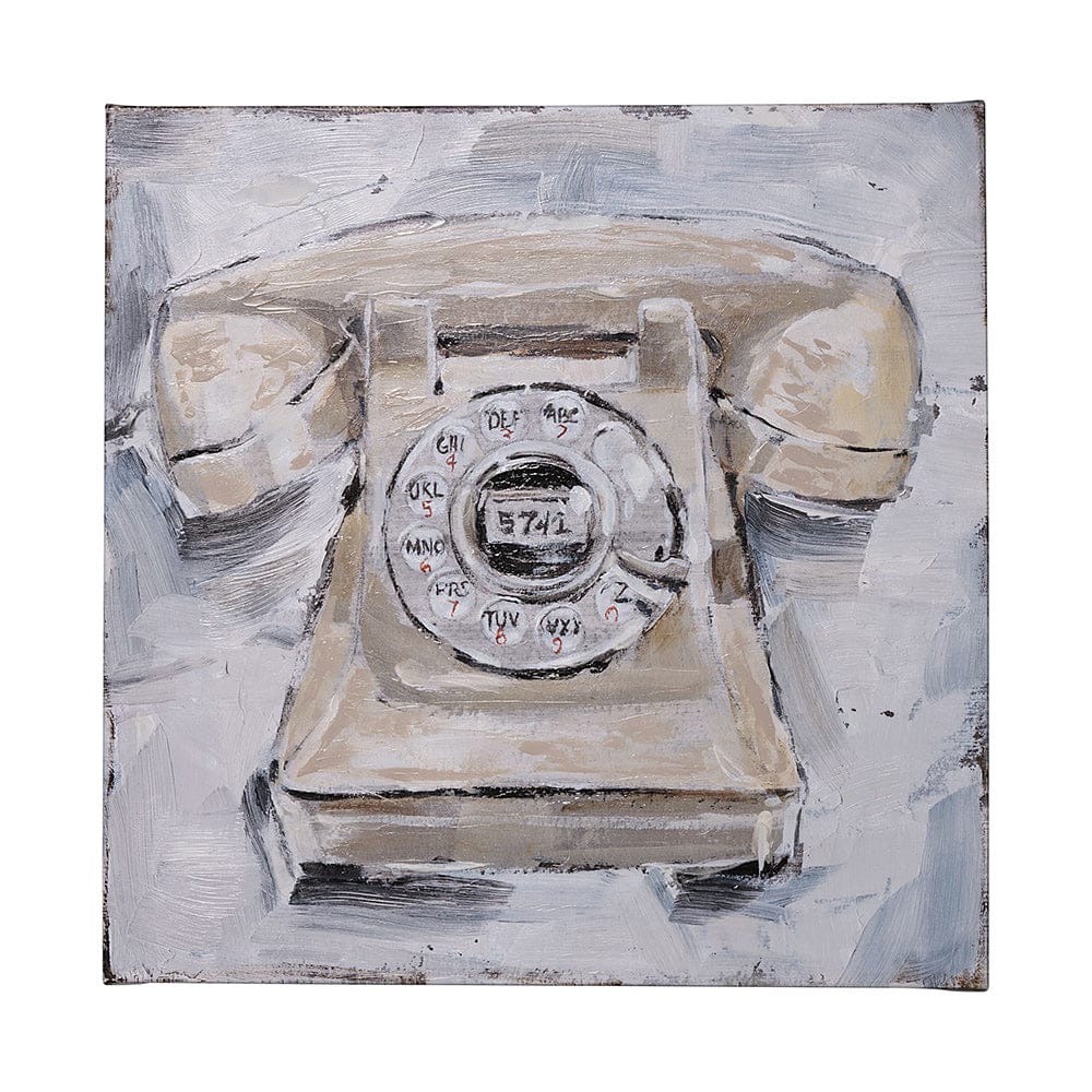 Mercana - Retro Phone II by Ethan Harper a Hand Embellished Textured Canvas - 101510-L view 1