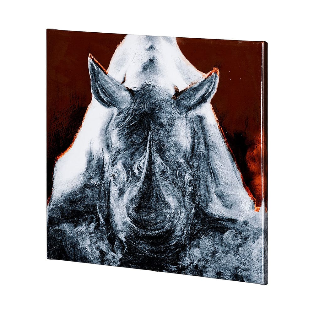 Mercana - Rhino Burn Orange by Mercana Studio a Hand Embellished Textured Canvas - 101463-L view 1