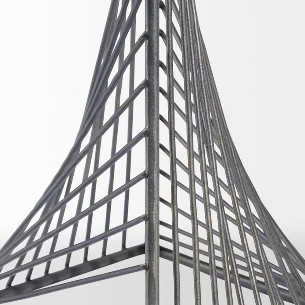 Mercana - Risley 8L x 8W Gray Metal Triangular Decorative Object - 68536_CLOSEOUT view 5