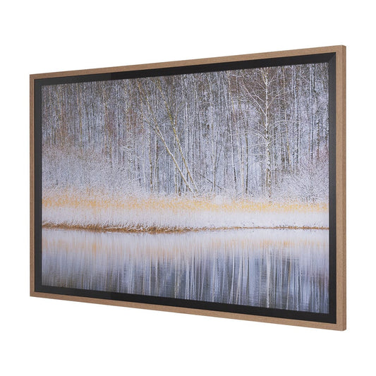 Mercana - Riverside Reflection - Forest by Mikael Svensson a Framed Art Print Matted under Glass - 15589 view 2