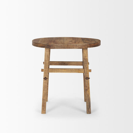 Mercana - Rosie Large Brown Wood End Table - 70495 view 2