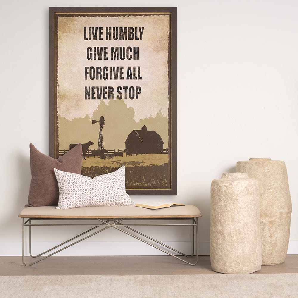 Mercana - Rustic Type by Tania Bello a Hand Embellished Textured Framed Art Print - 15316 view 8