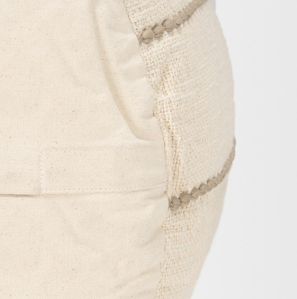 Mercana - Sachi Beige w/ Stitching Pouf - 70761 view 8