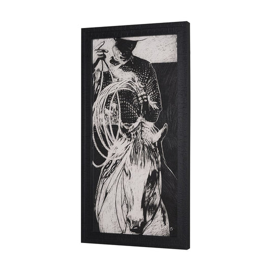 Mercana - Saddled Up II by Mercana Studio a Hand Embellished Framed Art Print - 15614 view 2