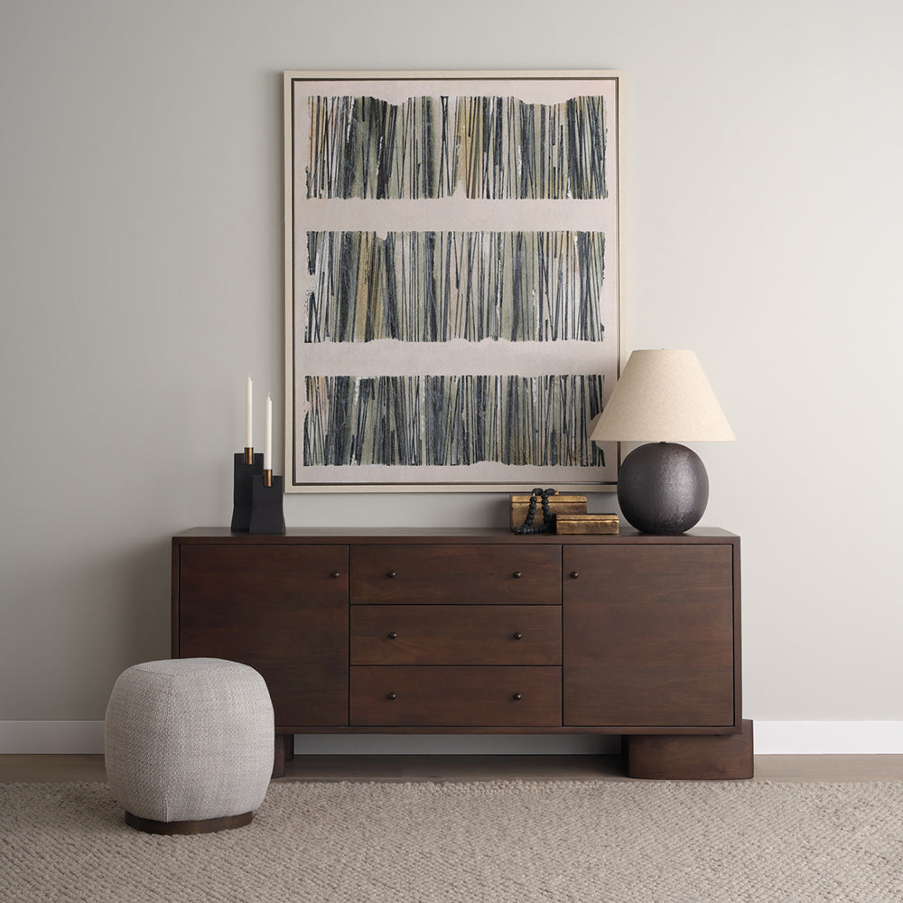 Mercana - Sadiyah Black Brushed Metal w/ Beige Shade Table Lamp - 70750 view 12