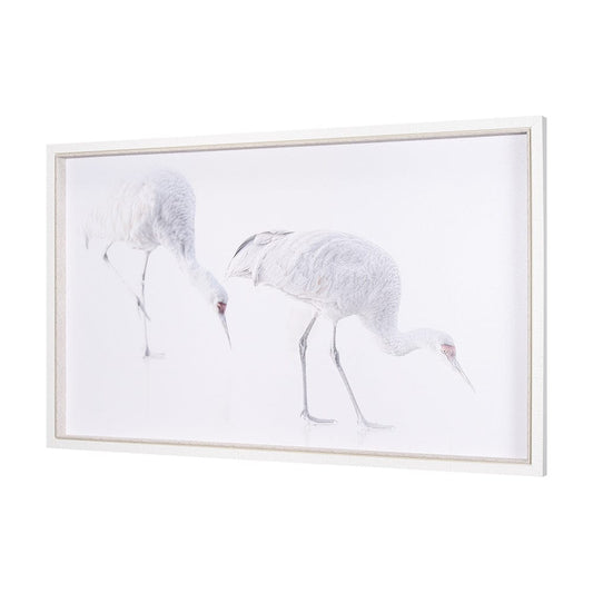 Mercana - Sandhill Crane I by Chad Mckay a Hand Embelished Textured Framed Art Print - 15416 view 2
