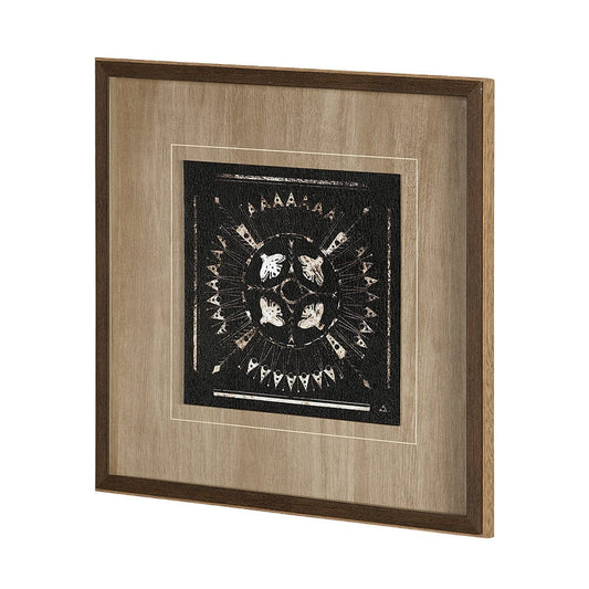Mercana - Sandpainting-Ink I by Mercana Studio a Hand Embellished Textured Framed Art Print Matted under Glass - 13487 view 2