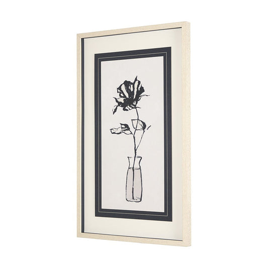 Mercana - Sapphire Vase II by Mercana Studio a Hand Embellished Textured Framed Art Print Matted under Glass - 14677 view 2