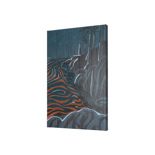 Mercana - Sea bay at nitght III by Mercana Studio a Hand Embellished Textured Canvas - 102211-S view 2