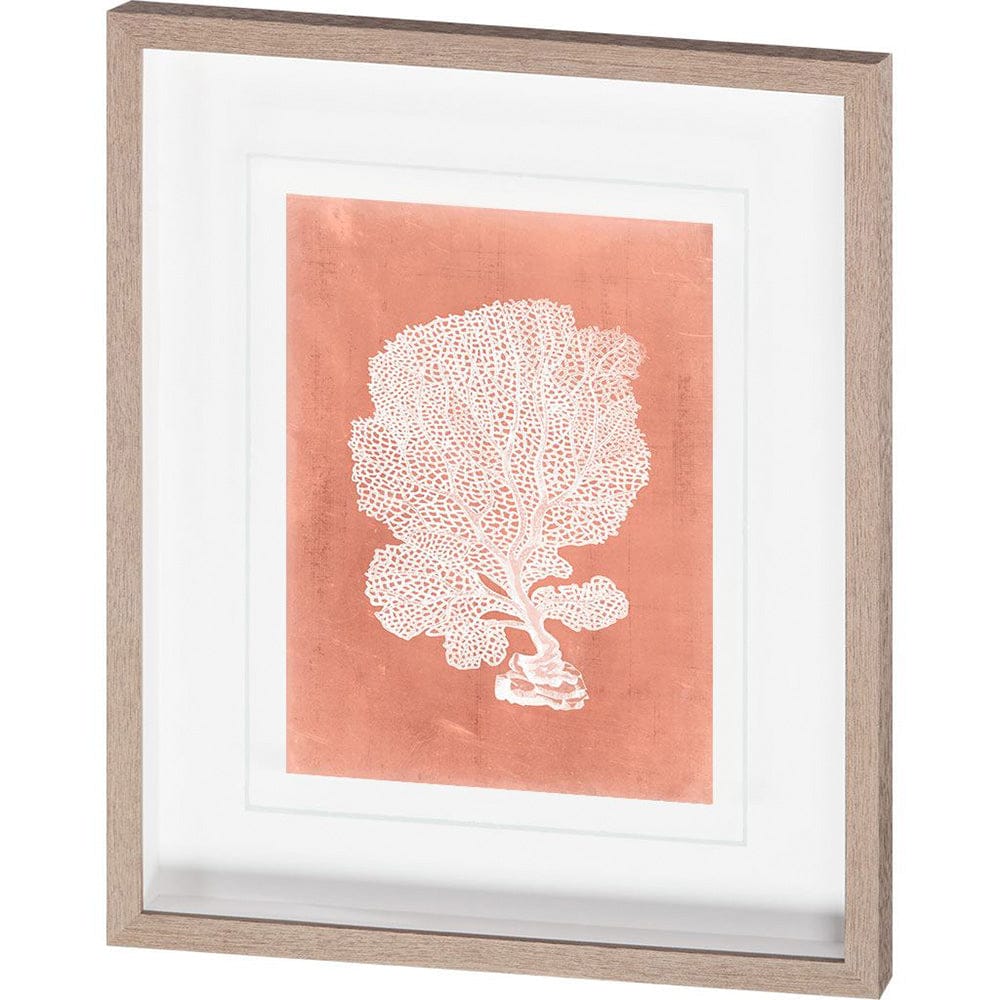 Mercana - Sealife on Coral VIII by Vision Studio Hand Embellished Textured Framed Art Print Matted under Glass - 10111 view 1