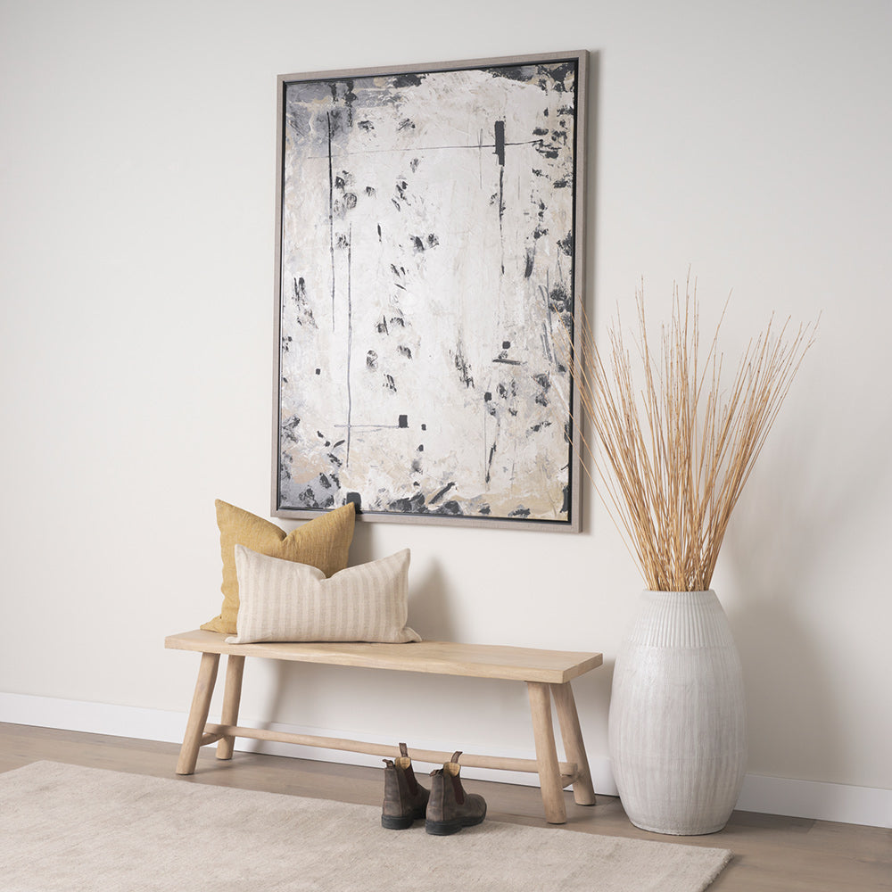 Mercana - Sekou Light Brown Wooden Craftsman Bench - 70784_CLOSEOUT view 9