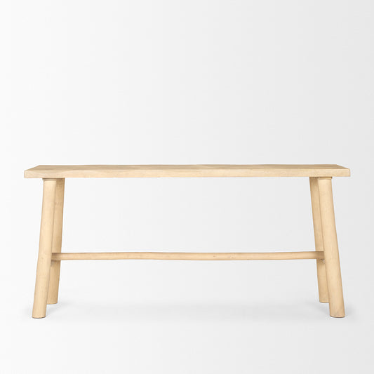 Mercana - Sekou Light Brown Wooden Craftsman Console Table - 70783_CLOSEOUT view 2