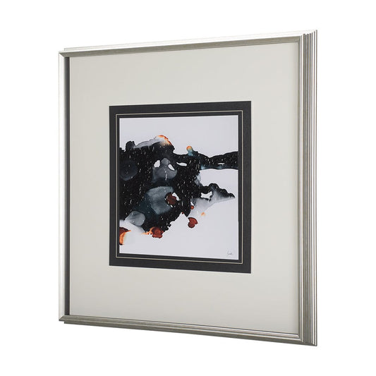 Mercana - Shimmering Night III by Mercana Studio Hand Embellished Textured Framed Art Print Matted under Glass - 14794 view 2