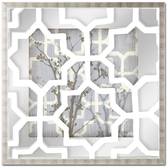 Mercana - Silhouette & Pattern V MC Jennifer Goldberger Hand Embelished Framed Art Print Matted under Glass - 9110 view 2