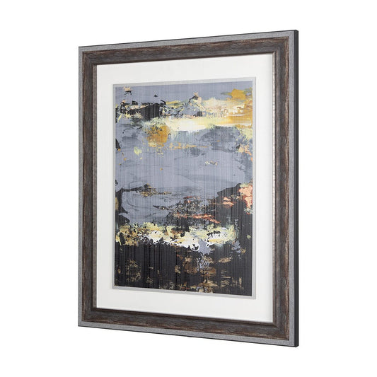 Mercana - Silver and gold Inspiration I by Mercana Studio a Hand Embellished Textured Framed Art Print - 14409 view 2