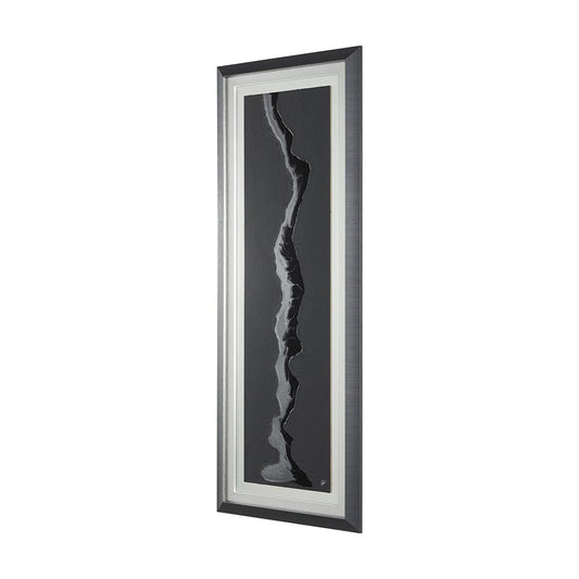 Mercana - Silver River by Barbara Fleming a Hand Embelished Textured Framed Art Print Matted under Glass - 12976 view 2