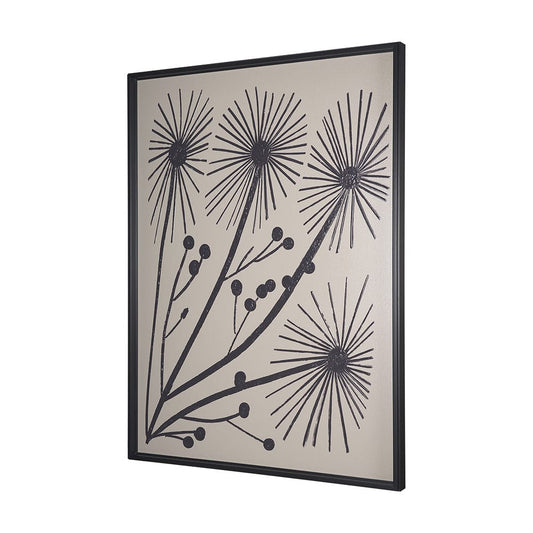 Mercana - Simple Floral-Grow by Mercana Studio a Hand Embellished Textured Framed Art Print - 15079 view 2