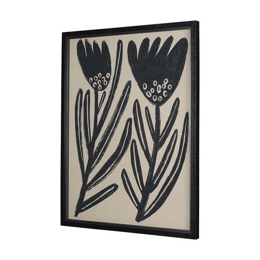 Mercana - Simple Floral - Lively by Mercana Studio Hand Embellished Framed Art Photo Matted under Glass - 14951 view 2