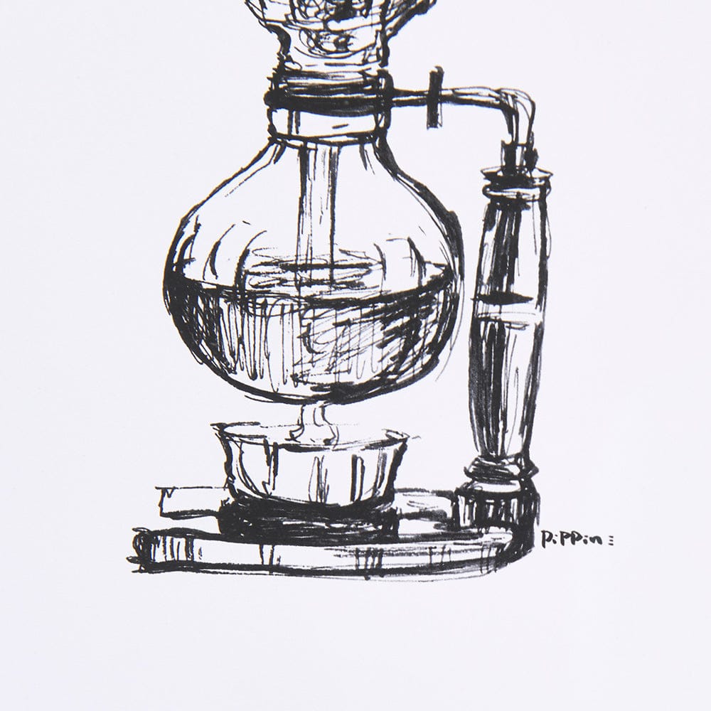 Mercana - Siphon Coffee Maker by Simeng a Framed Art Print Matted under Glass - 14690 view 7