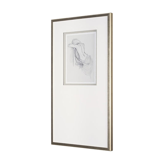Mercana - Sitting Model III by Mercana Studio a Hand Embellished Framed Art Print Matted under Glass - 15567 view 2