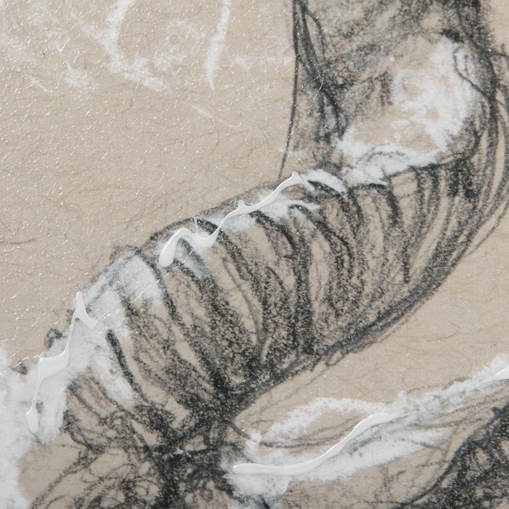 Mercana - Sketch of Animal III Antelope Mercana Studio Hand Embellished Framed Art Print Matted under Glass - 14475 view 7