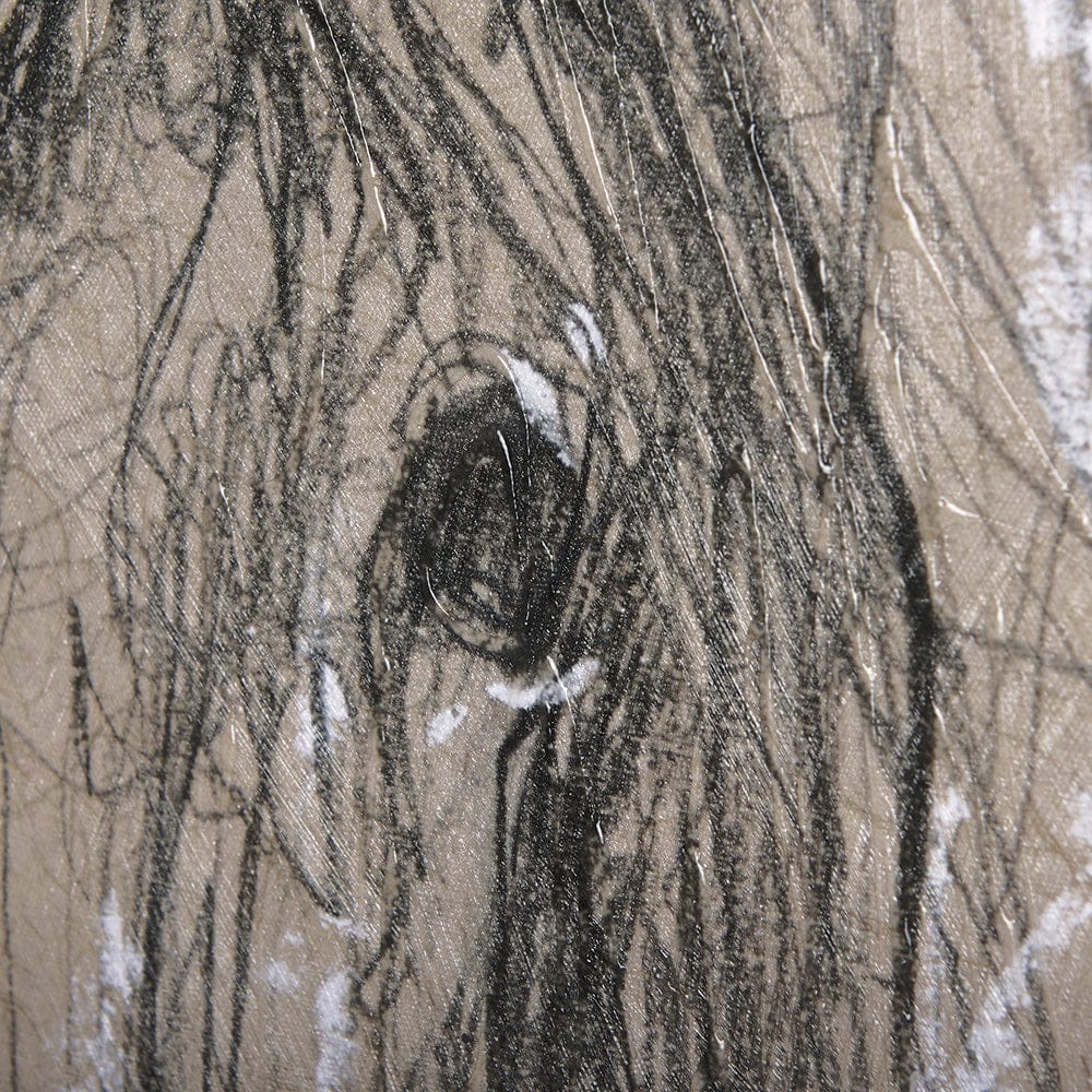 Mercana - Sketch of animal VI Pony by Mercana Studio a Hand Embellished Textured Canvas - 102355-S view 7