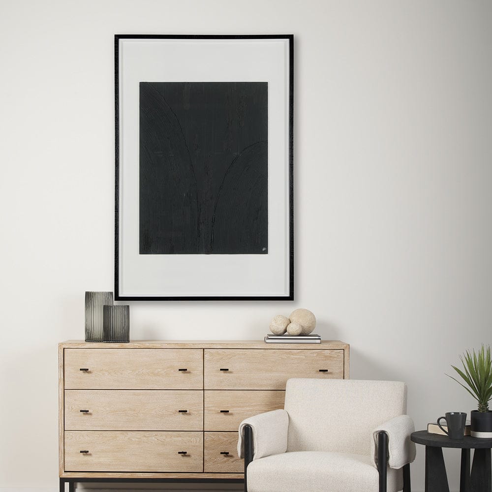Mercana - Slate I by Studio M a handmade Original Framed Artwork under Glass - 14959 view 8