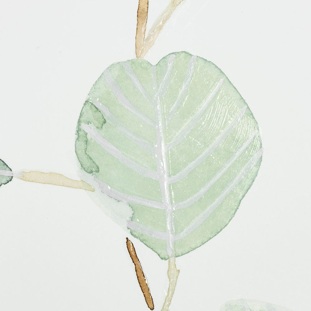 Mercana - Soft Eucalyptus Branch IV by Emma Scarvey Hand Embellished Framed Art Print Matted under Glass - 13368 view 7