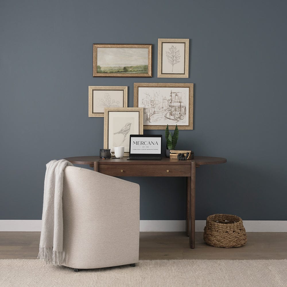 Mercana - Sohan Dark Brown Elm Wood Oblong Desk - 70855 view 12