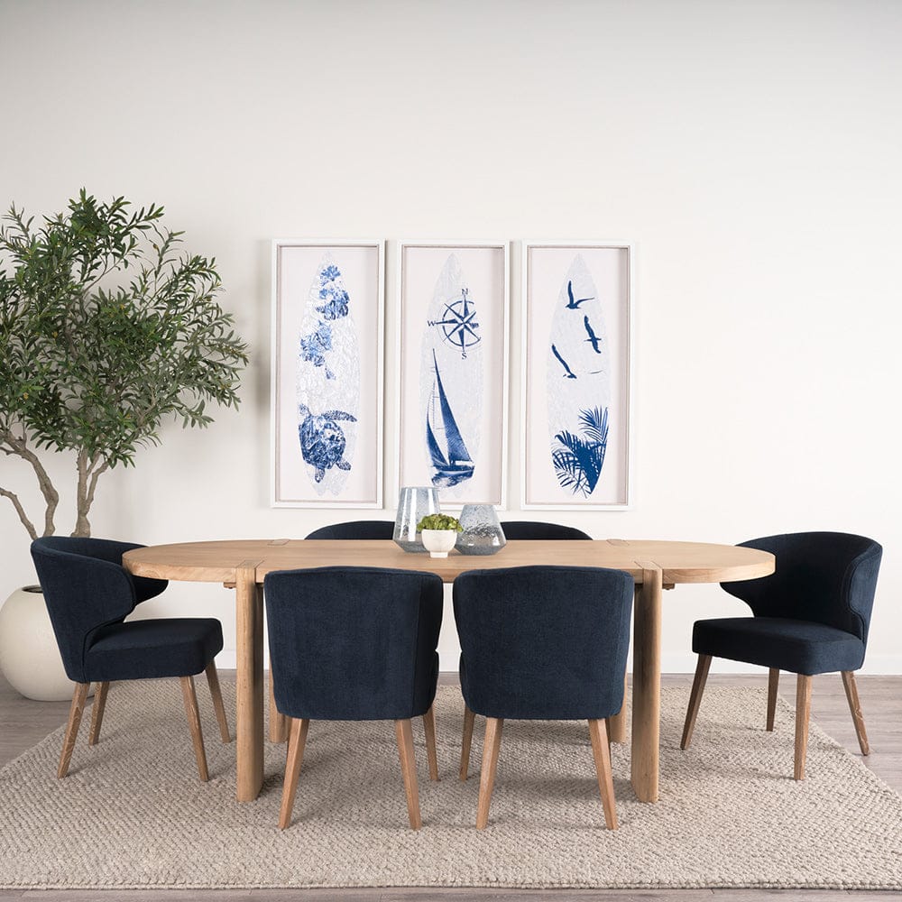 Mercana - Sohan Light Brown Wood Oval Dining Table - 70854 view 12