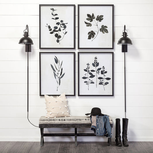 Mercana - Solis 50L x 16W Black And Cream Upholstered Patterned Seat Accent Bench - 67496 view 2