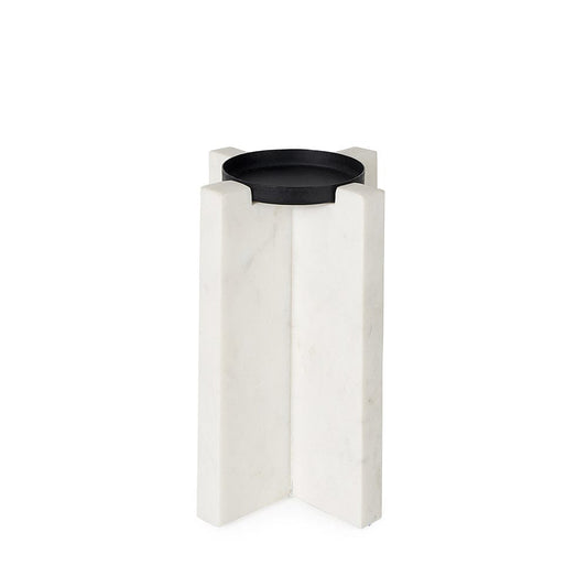 Mercana - Sophia 5.5"L x 3.5"W x 8.0"H. Marble Candle Holder Medium - 69218 view 2