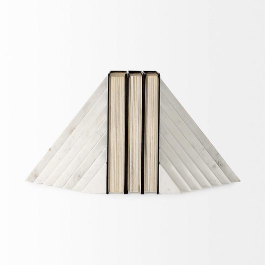 Mercana - Sophia 7.0L x 5.3W x 9.3H Marble Set Of Two Book Ends - 69215_CLOSEOUT view 2